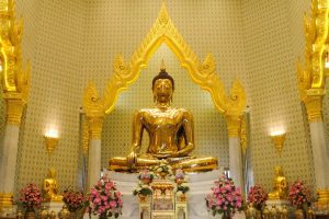 Patung Golden Buddha Statue di Wat Traimit, Bangkok, Thailand