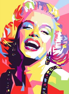 Lukisan Pop Art Marilyn Monroe